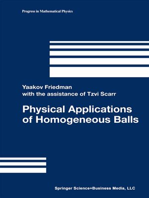 cover image of Physical Applications of Homogeneous Balls